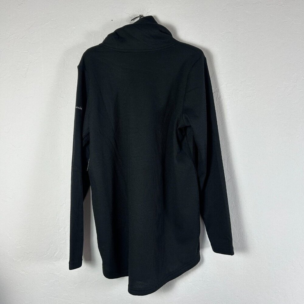 New Columbia Holly Hideaway Waffle Cowl Neck Pullover Sweatshirt Large Black $90 - Picture 2 of 7